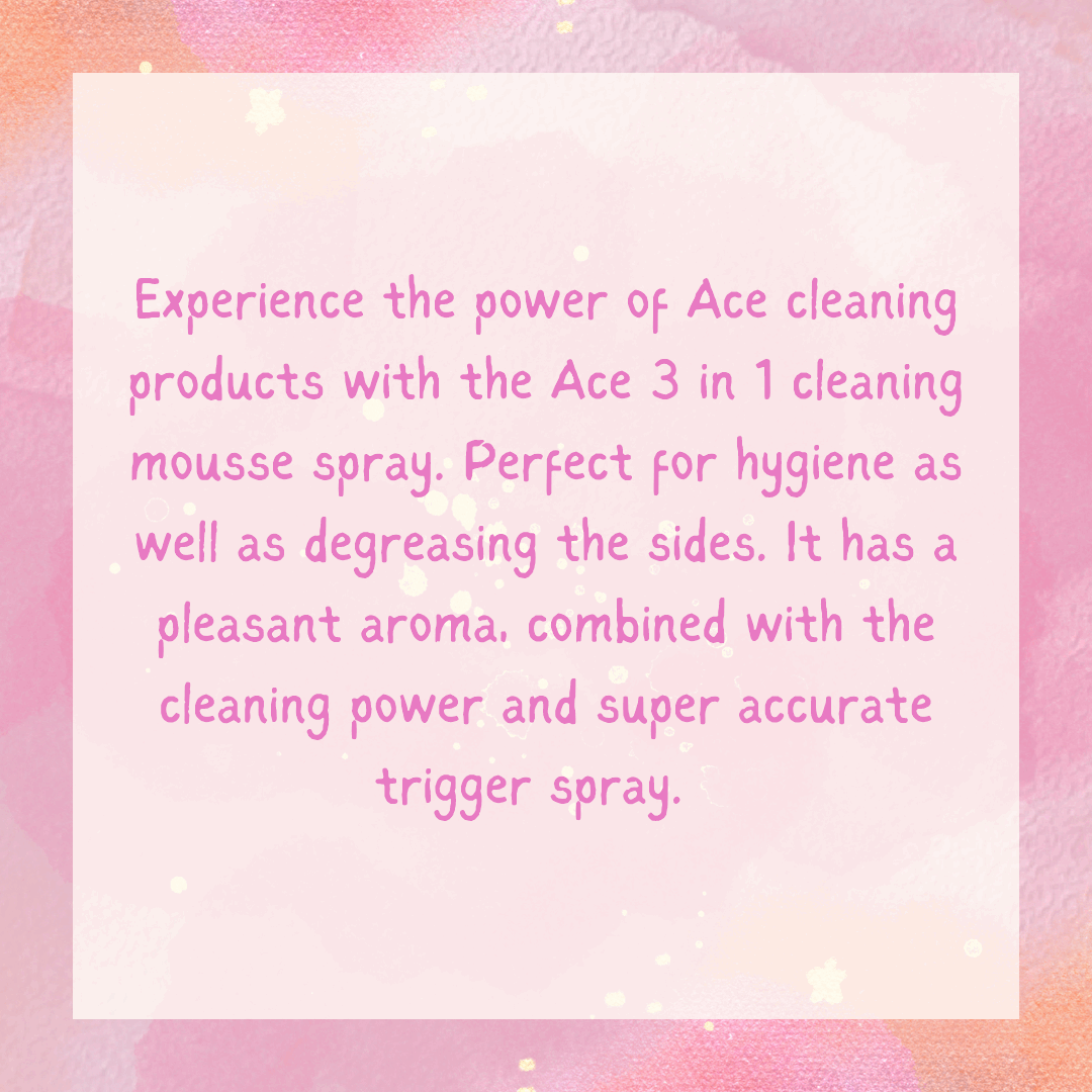 Ace 2in1 Hygiene Stain Remover Bleach Spray 700ml Spanish Clean - Spanish Cleaning Products