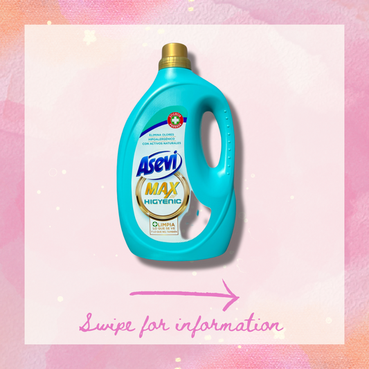 Asevi Max Laundry Detergent HYGENIC/SANITISER 2.5L Spanish Clean - Spanish Cleaning Products