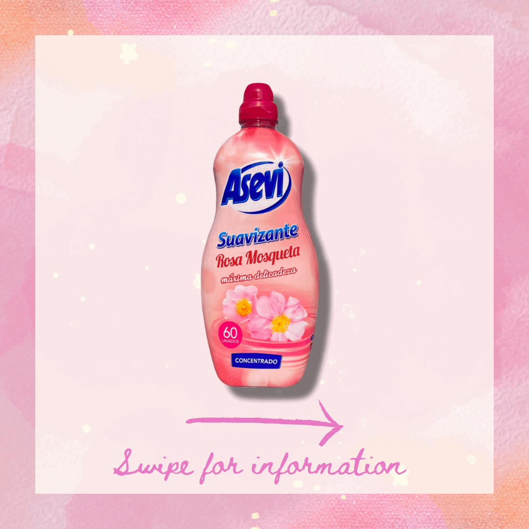 Asevi ROSA MOSQUETA 60 wash Fabric Softener Spanish Clean - Spanish Cleaning Products