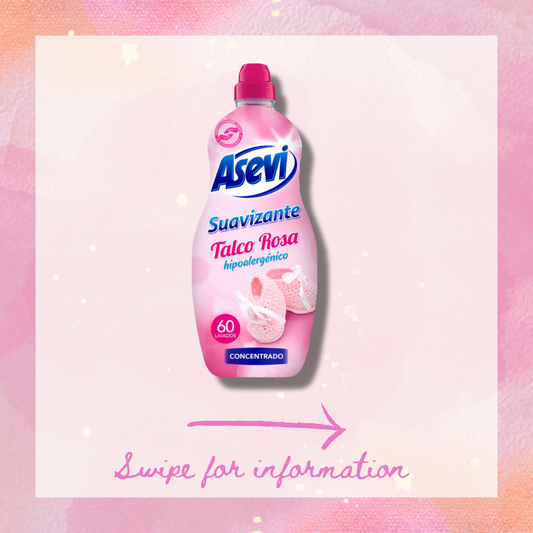 Asevi TALCO ROSA Hypoallergenic Fabric Softener Spanish Clean - Spanish Cleaning Products