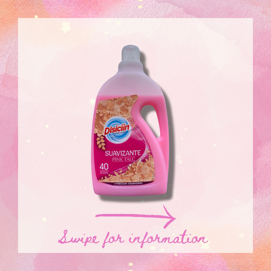 Disiclin Semi-Concentrated Fabric Softener PINK TALC 2.4L Spanish Clean - Spanish Cleaning Products