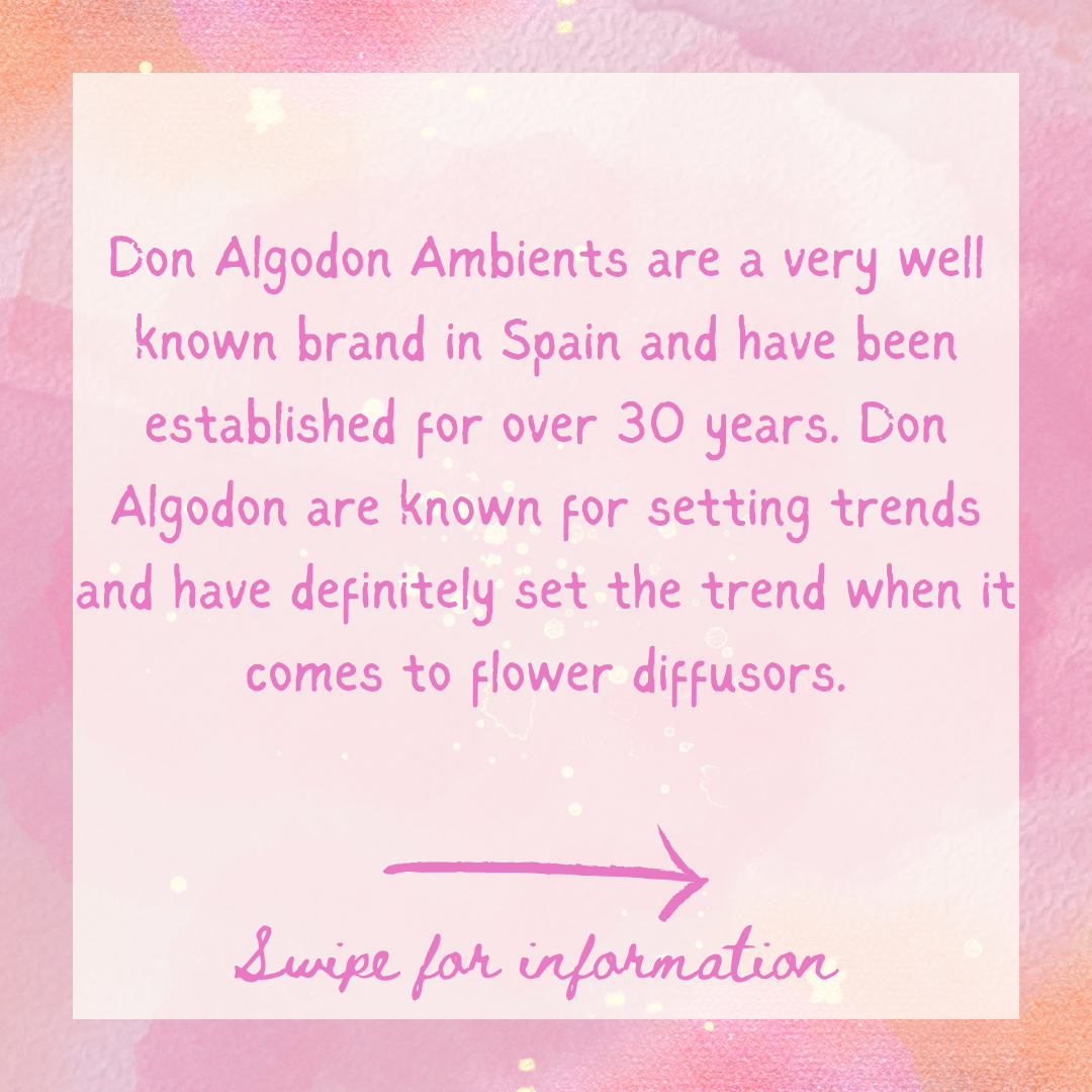 Don Algodon BABY Flower Diffuser Spanish Clean - Spanish Cleaning Products