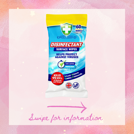 Greenshield DISINFECTANT Surface Wipes 60 Pack Spanish Clean - Spanish Cleaning Products