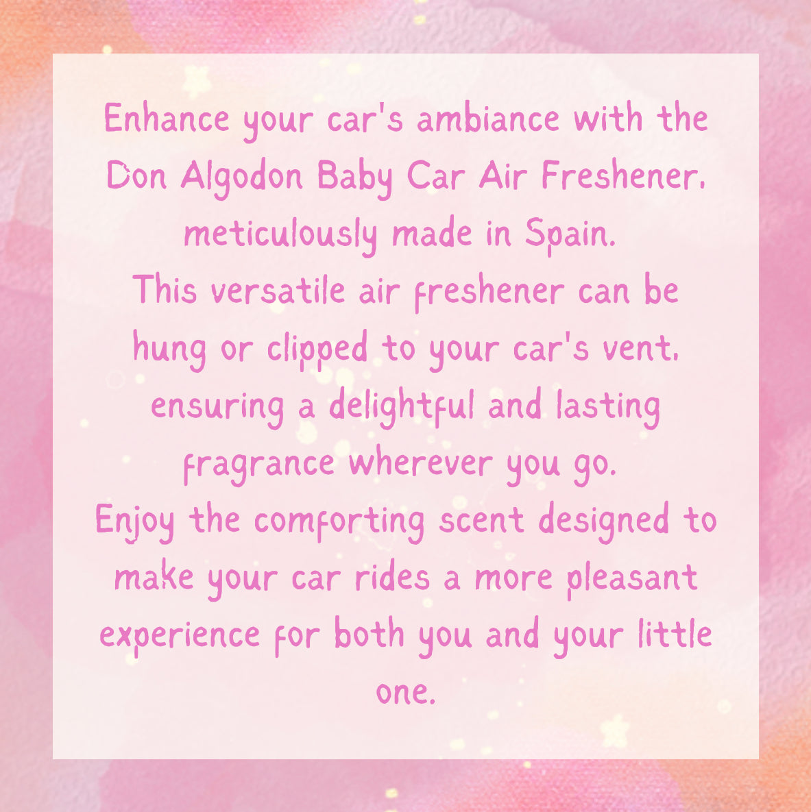 Don Algodon BABY Car Air freshener