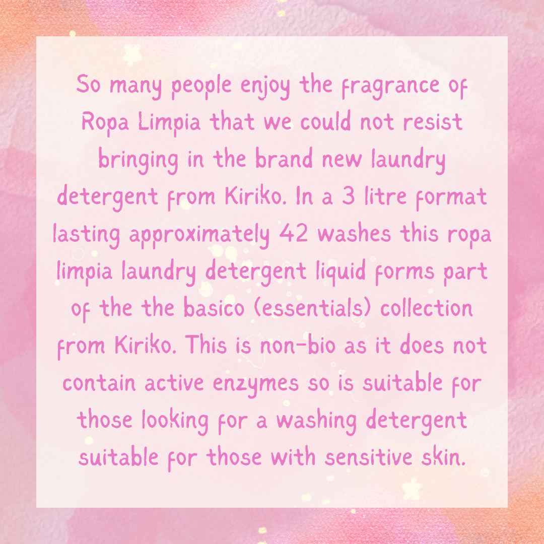 Kiriko Laundry Detergent ROPA LIMPIA Spanish Clean - Spanish Cleaning Products