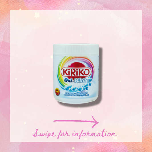 Kiriko Laundry Stain Remover Oxi White 500g Spanish Clean - Spanish Cleaning Products